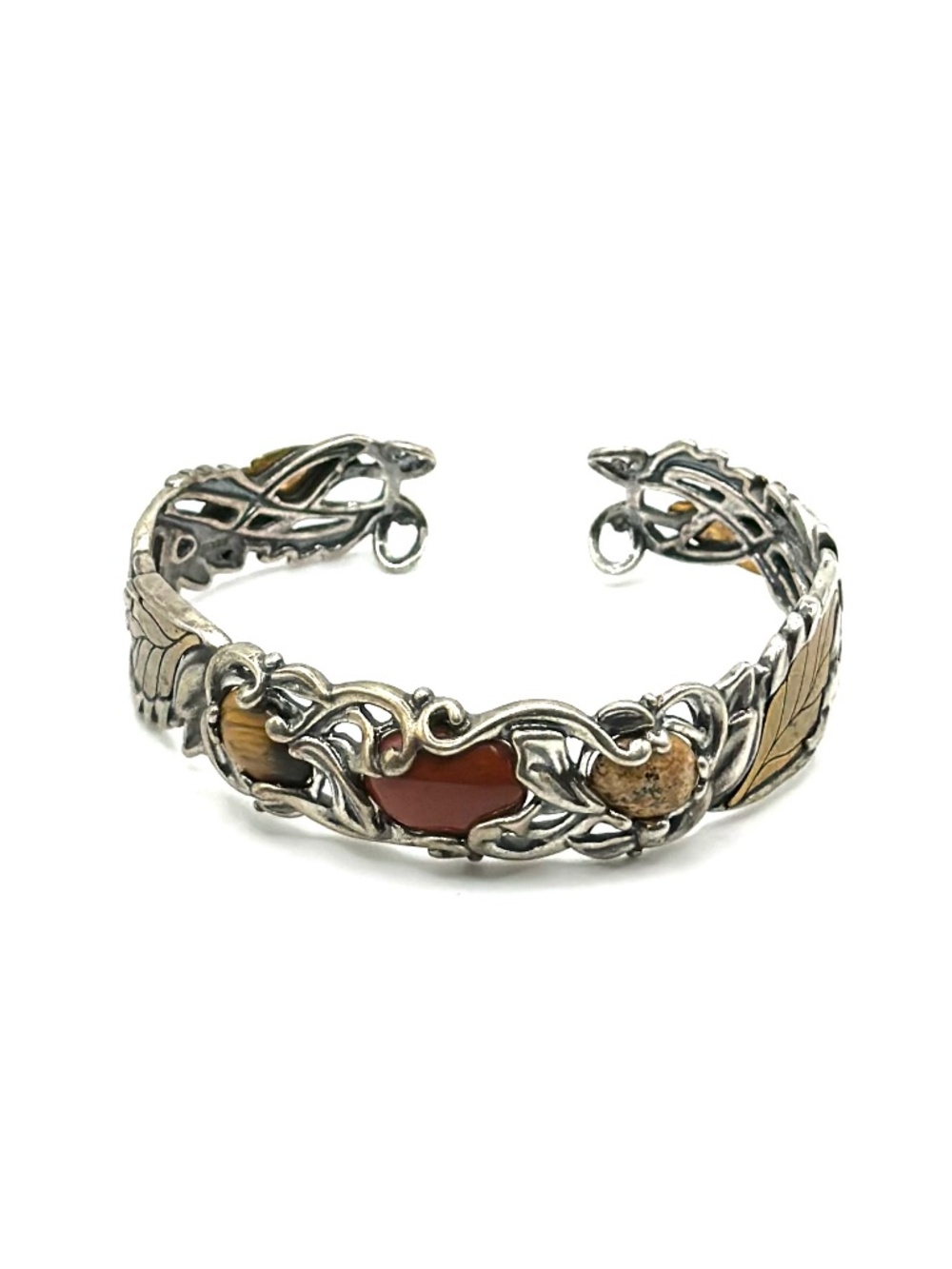 Carolyn pollack silver and brass cuff